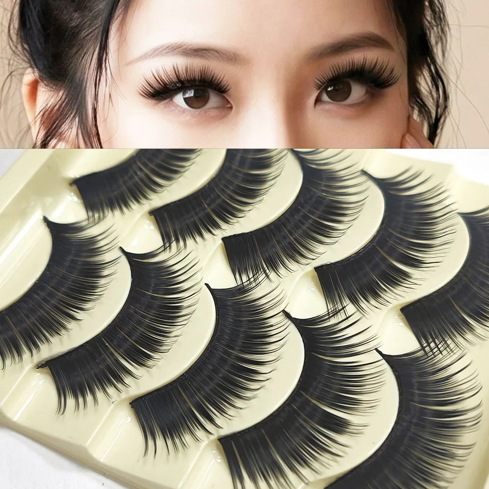 ICYCHEER  Makeup Thick Long Eye Lashes Handmade Mixed Mink False Eyelashes Dolls Handmade Soft Full Strip Lashes