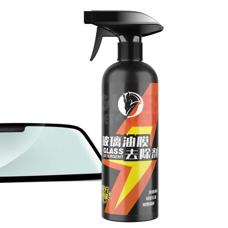 

Car Windshield Oil Film Cleaner 500ml Stain Windshield Remover Cleaner Powerful Car Cleaning Spray Glass Cleaner For Home And