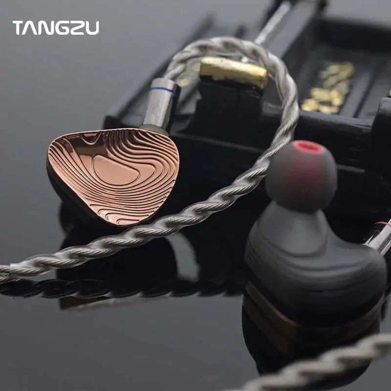 TANGZU XuanWu Gate 1DD 4BA 2EST auriculares intrauditivos híbridos Monitor IEMS auriculares HIFI con enchufe extraíble de 4,4mm