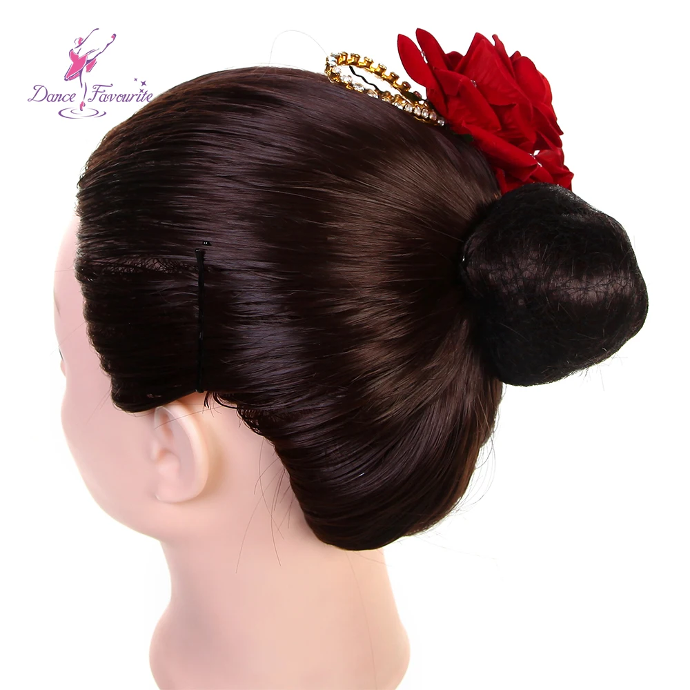 HB012 Red Rose Flowers Ballet Headpiece Don Quixote or Paquita Headwear Red Ballerina Hair Wear