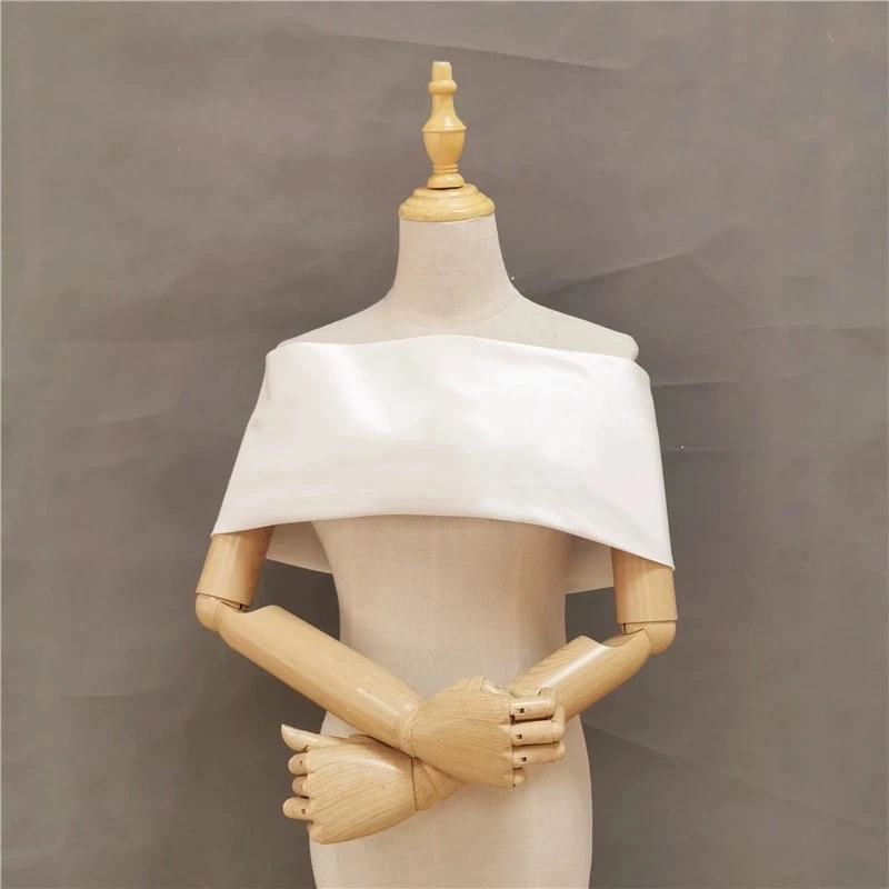 Bride Shawl Satin One Line Collar Women's Wedding Dress Party Dress Accessories
