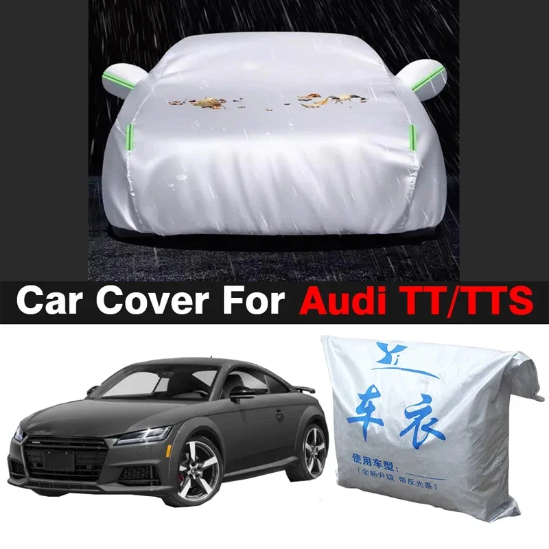 

Полный автомобильный чехол для Audi TT TTS, автоматический солнцезащитный козырек, защита от УФ-лучей, дождя, снега, защита от наружного покрытия, пылезащитный