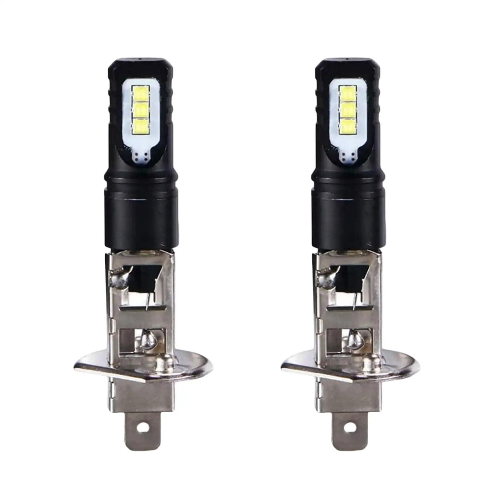 2Pcs LED Fog Lamp Bulbs H1 H3 60W Headlight for Car Lighting Components