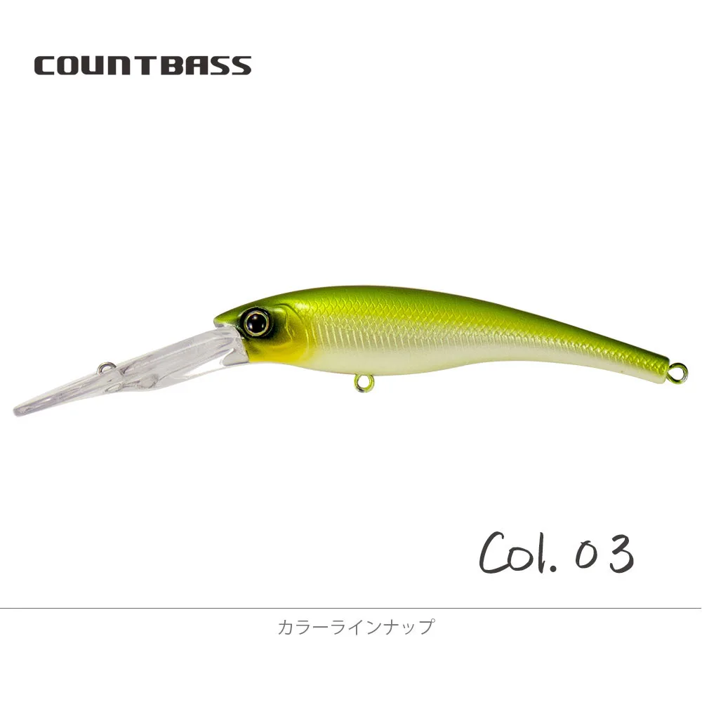 COUNTBASS Kurbelköder 90 mm 3-1/2" 13 g 1/2 oz. Tauchen 5 m 16 Fuß Angeln Kunststoff Shad Wobbler Barsch Leurre Angler's Hardbait Köder – Detail 15