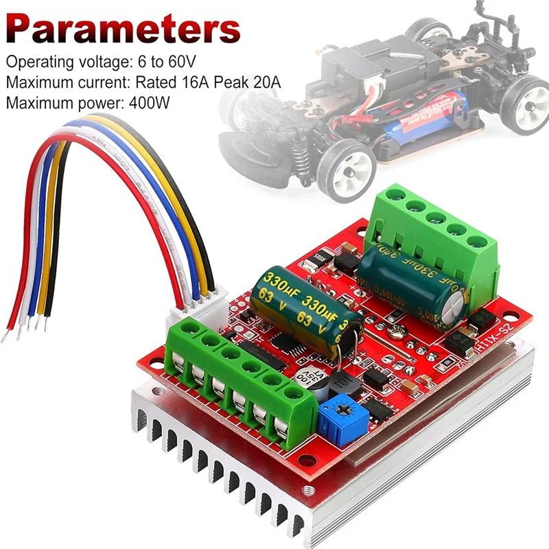 ABPQ-DC 6-60 فولت 400 واط BLDC ثلاث مراحل وحدة تحكم في محرك التيار المستمر عديم المسفرات PWM 12 فولت 24 فولت 48 فولت مع وظيفة الأمام/الخلف/الإيقاف/الفرامل