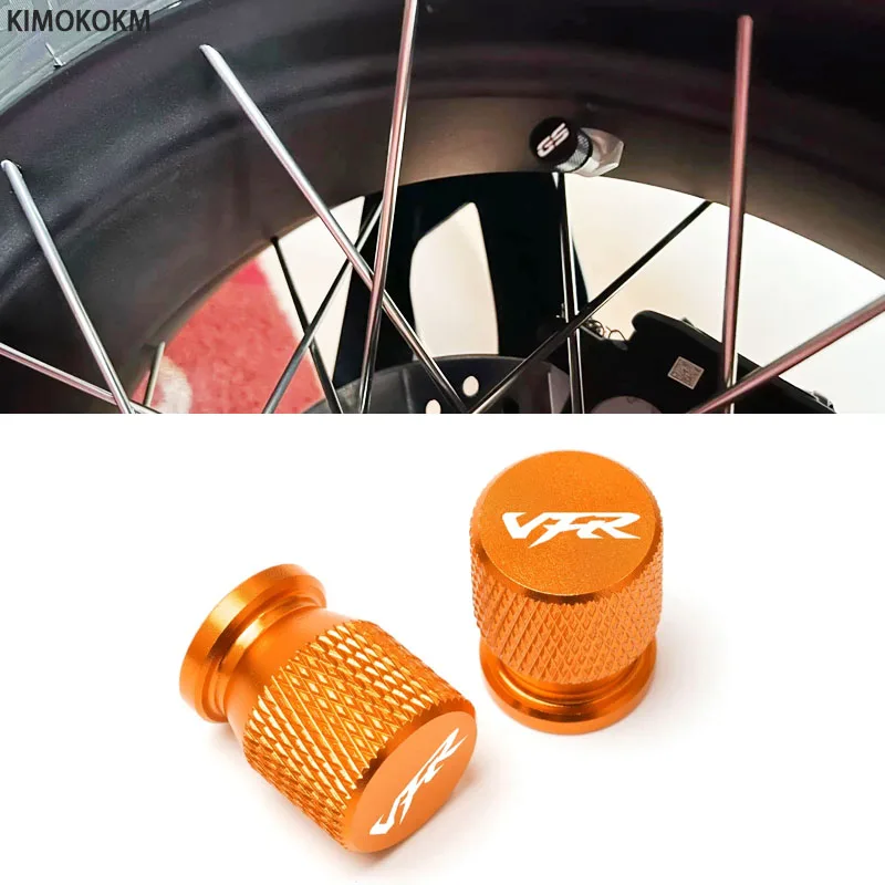 Cubierta de válvula de neumático de rueda para motocicleta, tapas de vástago de puerto de aire, accesorios CNC, 2 piezas, para Honda VFR750, VFR800, VFR 800, 800X, 750, 1200F, VFR800F