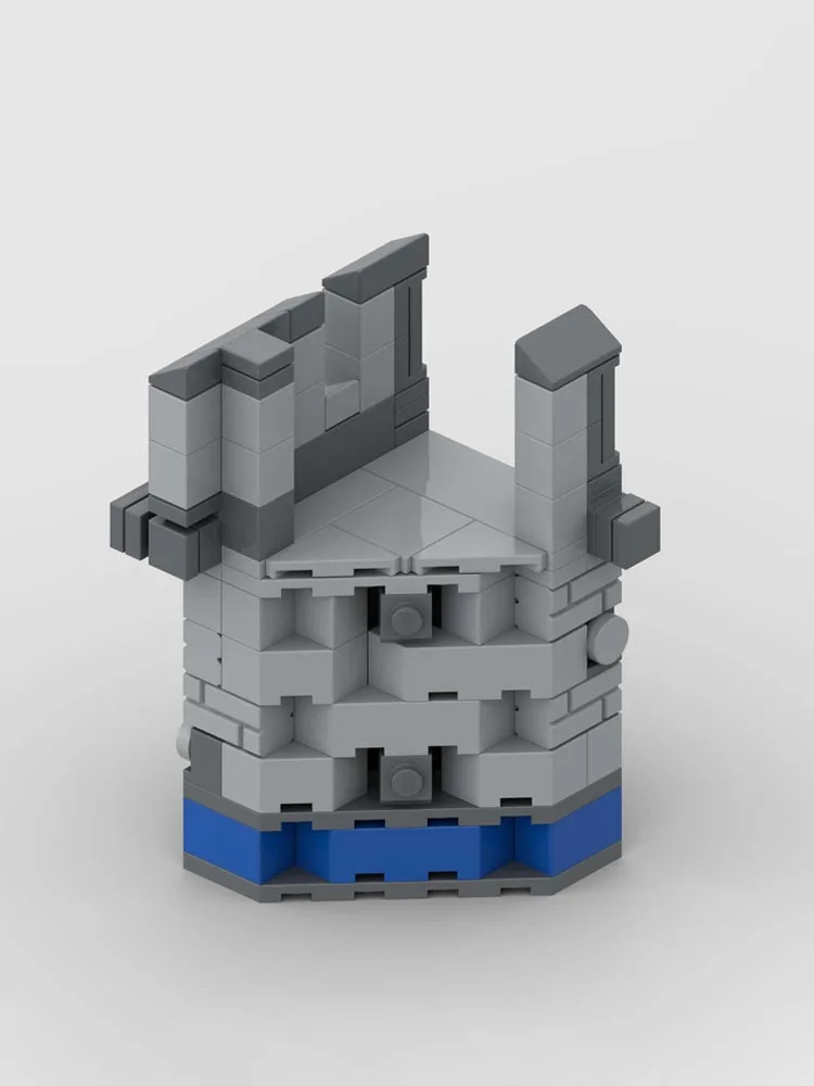 Набор строительных блоков MOC из средневекового камня «сделай сам», соединитель 45 °, 134 деталей, строительная игрушка для детей, креативная сборка, подарок