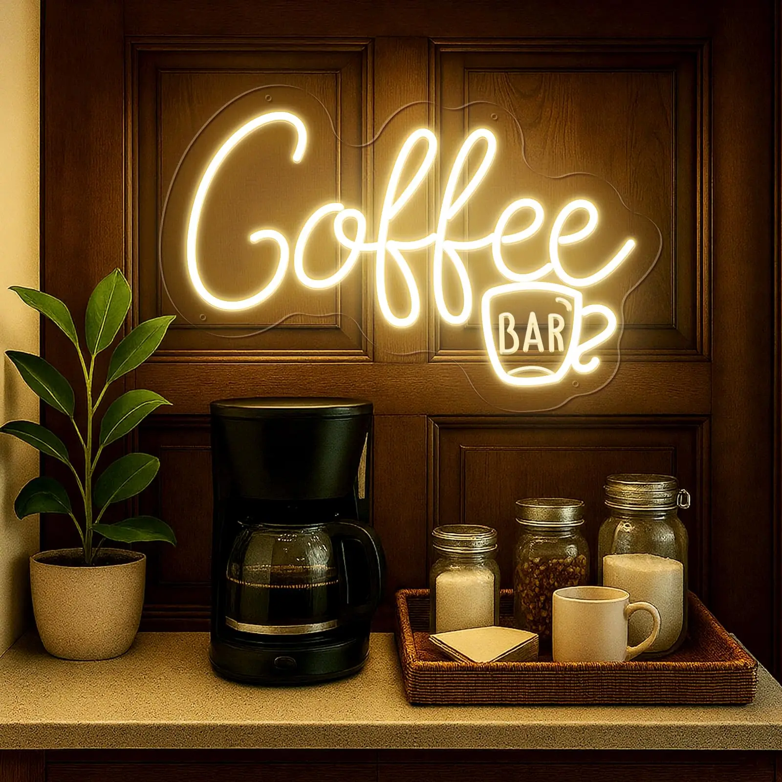 

Custom LED Neon Sign Personalized Logo Neon USB Multi Font Color Can Be Used For Coffee Shop Milk Tea Shop Wall Decoration Light