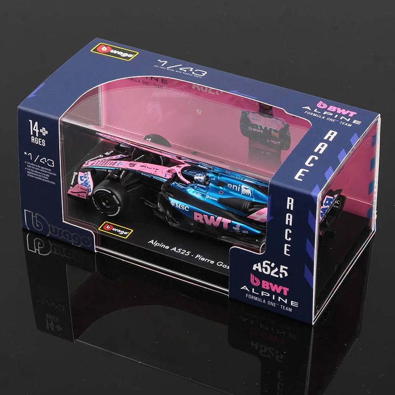 ブラーゴ 1/43 2025 F1 モデル ヘルメット付き 合金製 ミニチュア ダイ