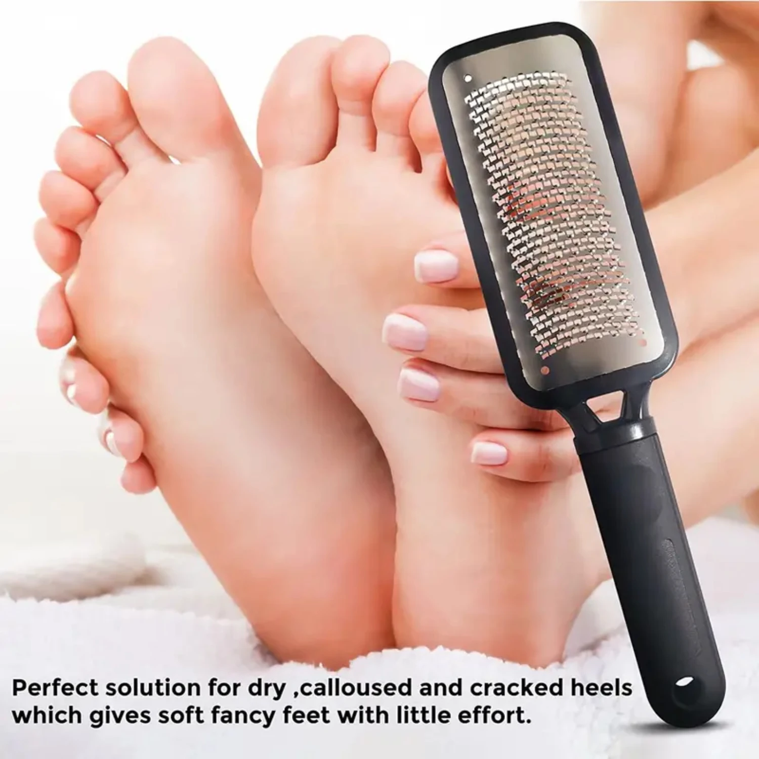 Pedicure Foot Care Set with Efficient Callus Remover and Foot File for Silky Smooth Feet - Professional Metal Foot Rasp included