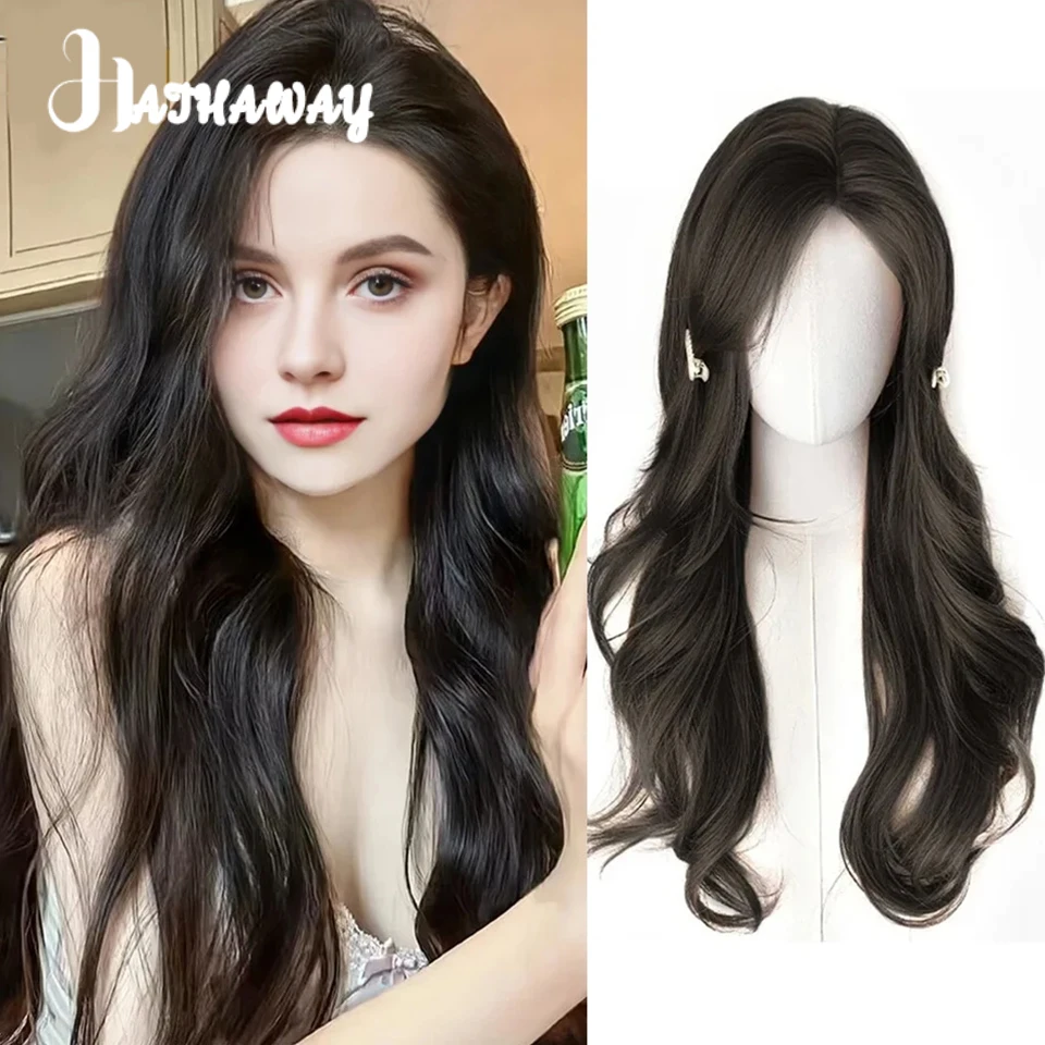 

Synthetic Wig Women's Cosplay With Long Curly Hair To Increase Hair Volume And Fluffy Daily Full Top Wig Set