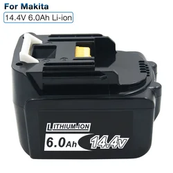14.4V 6.0Ah Li-ion Replacement Rechargeable Battery for Makita BL1460 BL1430 BL1415 BL1440 LXT200 TD131D BDF343 194559-8