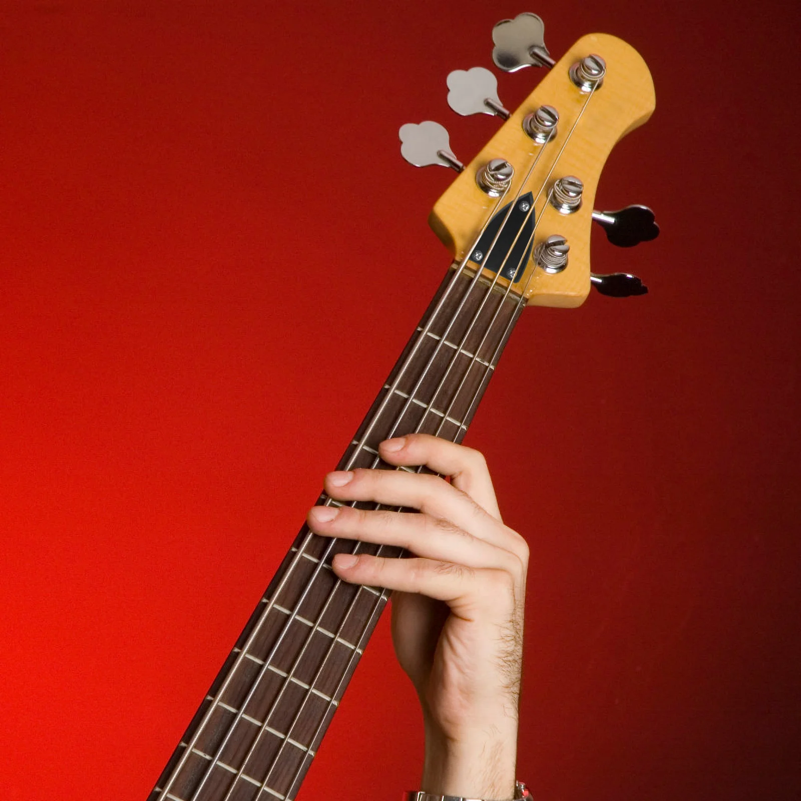 

2 Pcs Electric Guitar Accessories Hardware Neck Plates Adjusting Lever Truss Rod Abs Parts