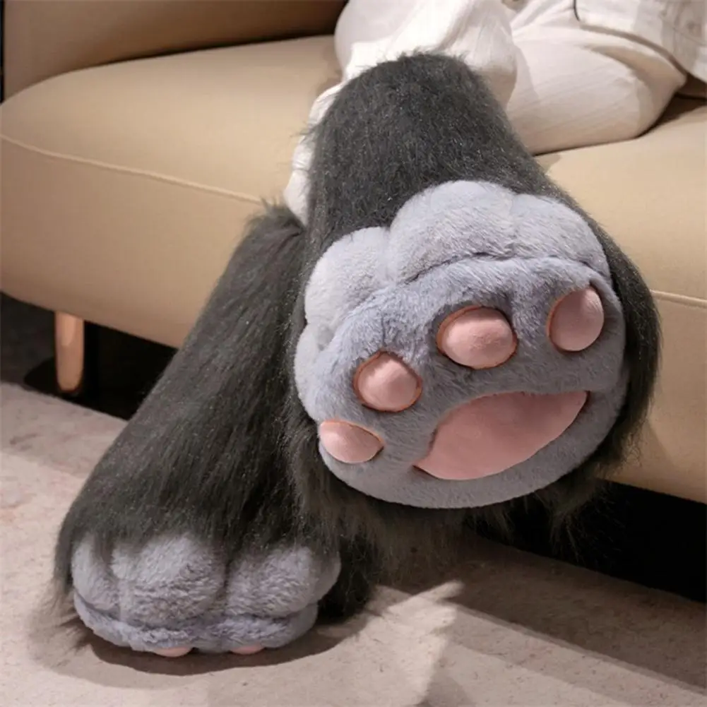 1Pc Animal Paw Glove Boot Plush Furry Paw Shoe Fuzzy Cat Paw Glove Cosplay Accessories For Costume Parties Animal Theme Parties