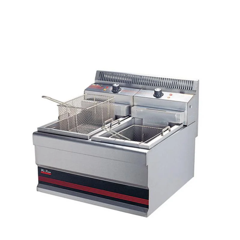 

Коммерческая фритюрница Кухонное оборудование Газовая фритюрница Промышленная фритюрница с двойным баком 12 л