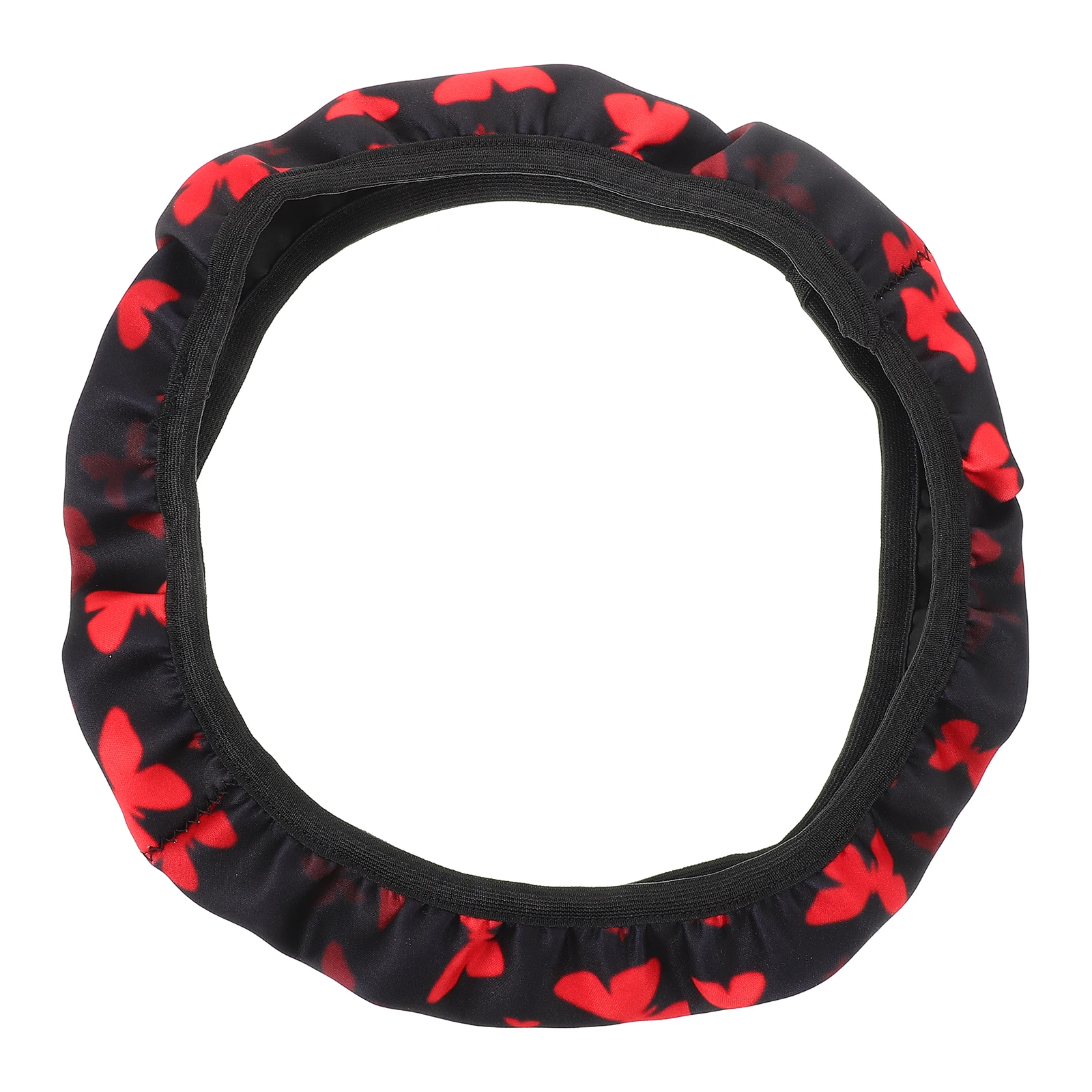 

Car Steering Wheel Cover Large Cute Animal Print Anti-Skid Elastic Polyester Steering Wheel Protector Car Supply