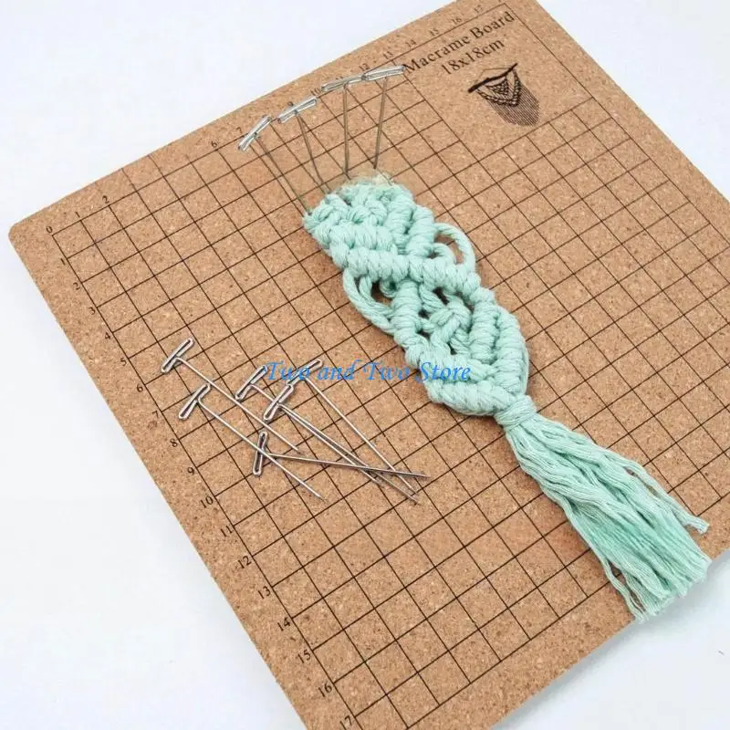 HX6F Reusable Braiding Mat Weaving Board Lightweight Crafting Mat for String Crafts