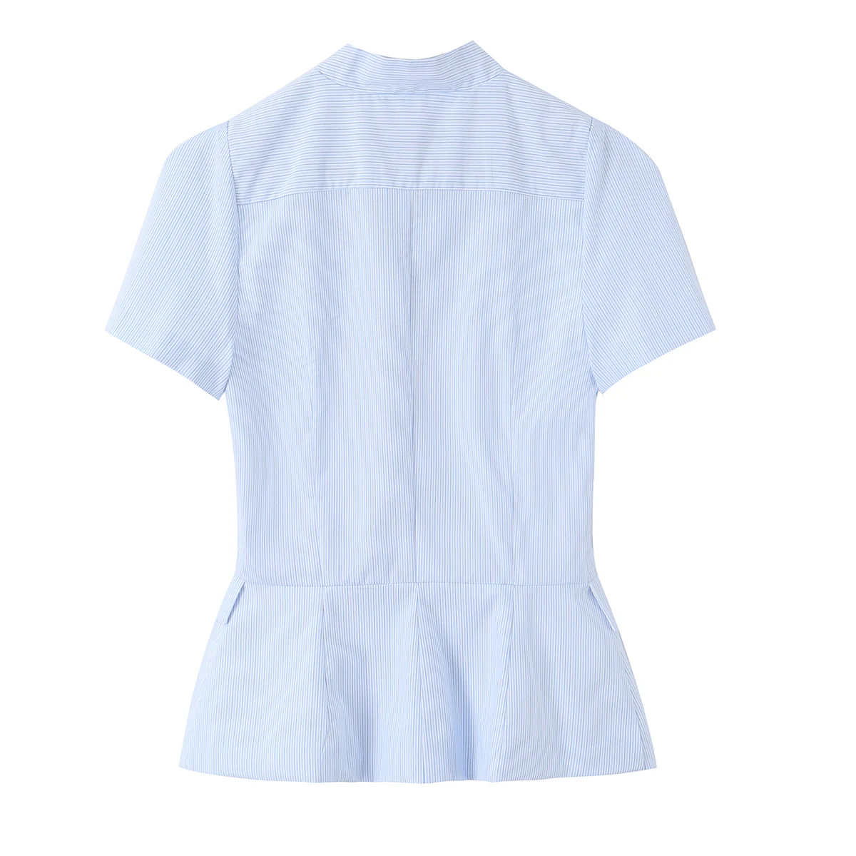 Damen Schickes Freizeit-Slim-Fit Kurzarm-Hemd KONDALA 2026 Sommer Trendiges Einreihiges Oberteil Weibliche High-Street Pendler-Hemden Top – Detail 17
