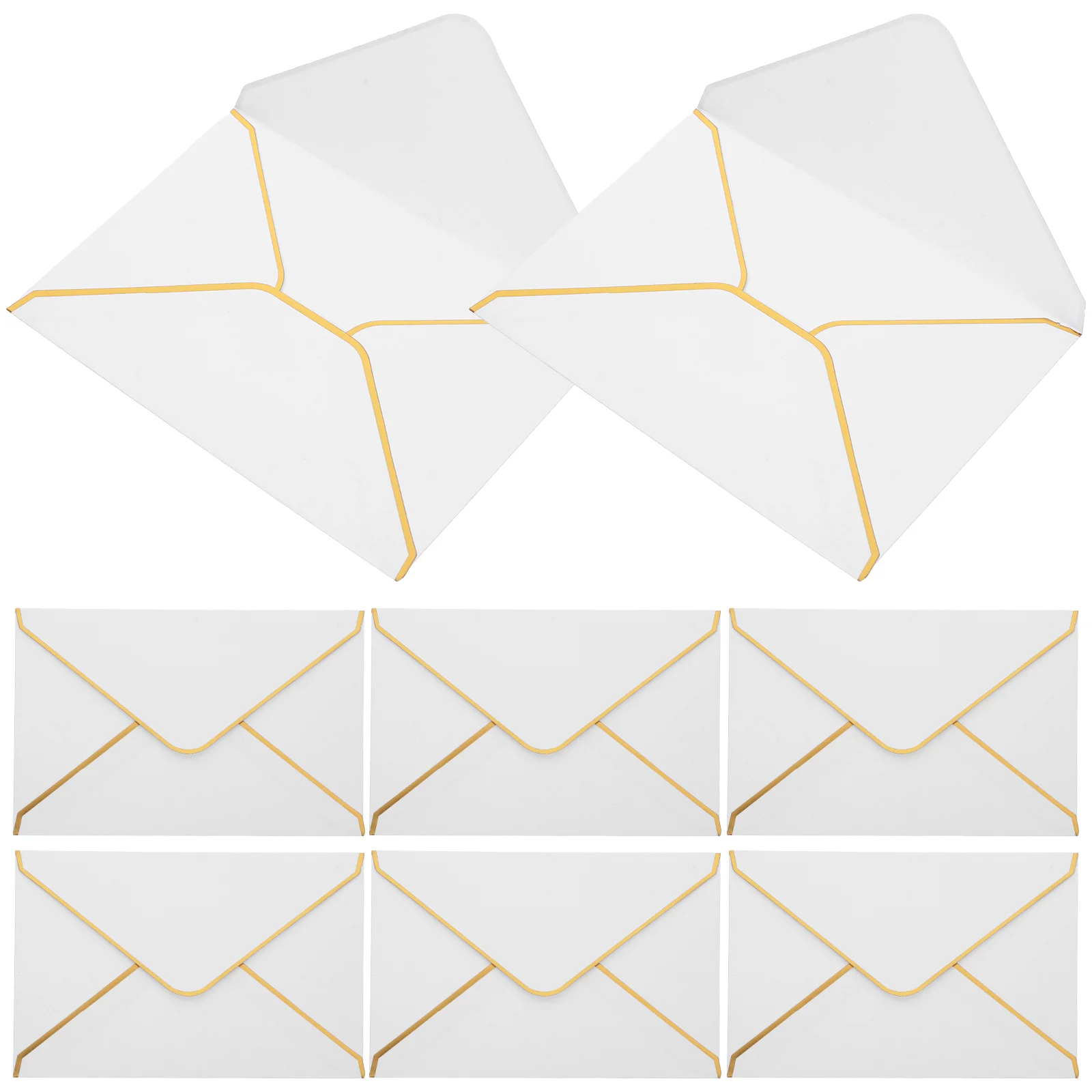 50 Pcs Envelope Invitation Cards Envelopes Empty Party Accessory Storage Bronzing Decorative Small