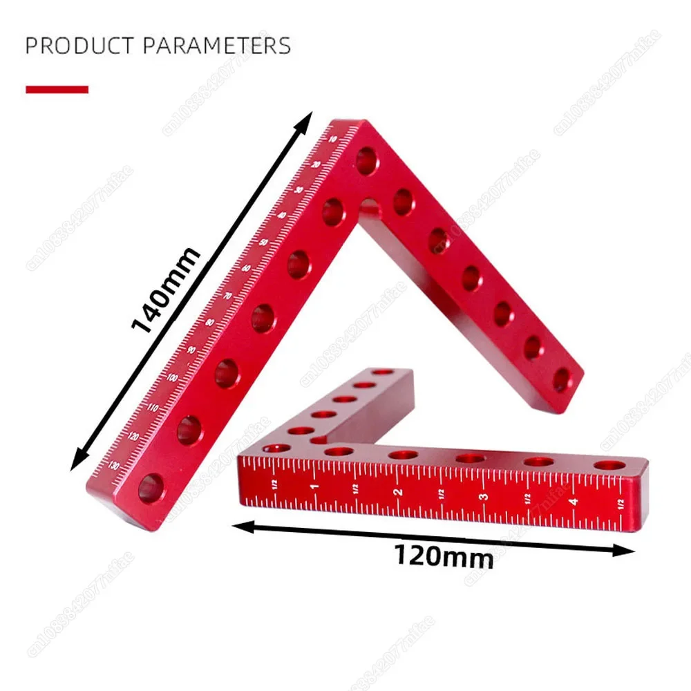 

120/140/160mm Right Angle Fixing Clip 90° L-shaped Auxiliary Fixture Positioning Panel Fixing Clip Woodworking Clamping Tool