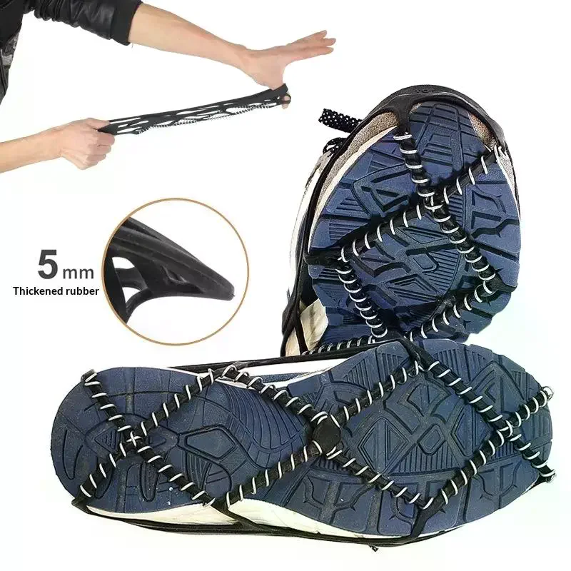 

1 Pair Non-slip Ice Snow Gripper Shoe Cover Camping Outdoor Sports Shoe Cover Walk Traction Cleats Ice Crampon Shoe Covers