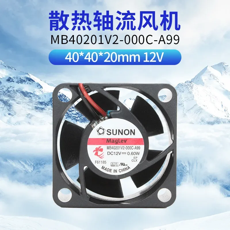 MB40201V2-000C-A99 for SUNON maglev fan built-in 4020 DC 12V 0.60W silent cooling fan