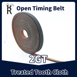 2GT GT2 RF Open Synchronous Belt 2MGT 2M Open Timing Belt Width 6/9/10/15mm For Voron 3D Printer Parts Rubber Non-slip Open Belt