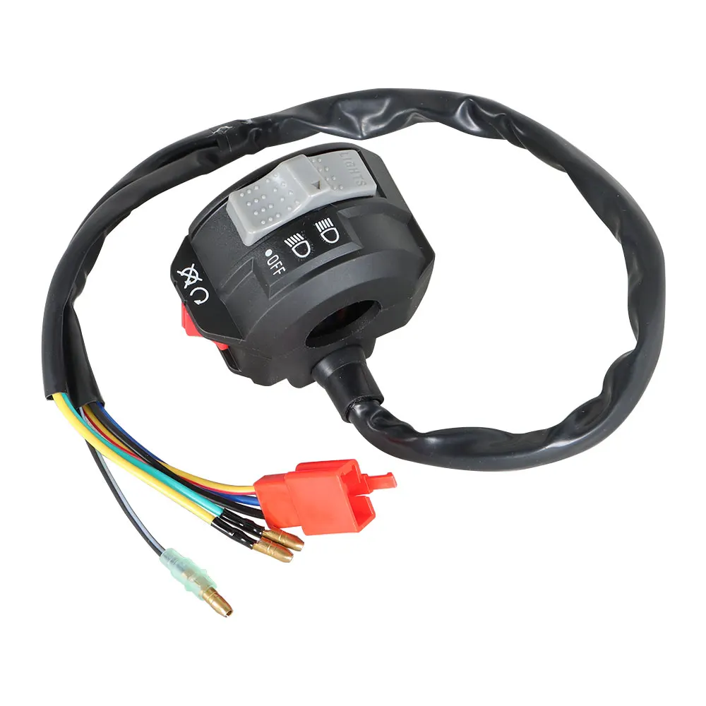 Faro anteriore con interruttore di arresto per manubrio sinistro per Yamaha Blaster 200 YFS200 1988-2001