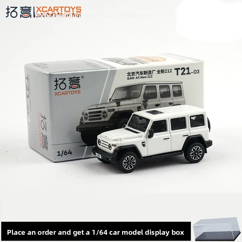 

Литой под давлением масштаб 1/64, совершенно новый 212, Jeep Beijing SUV, модель автомобиля из сплава, Коллекционная игрушка, подарок, сувенир, украшение для дисплея