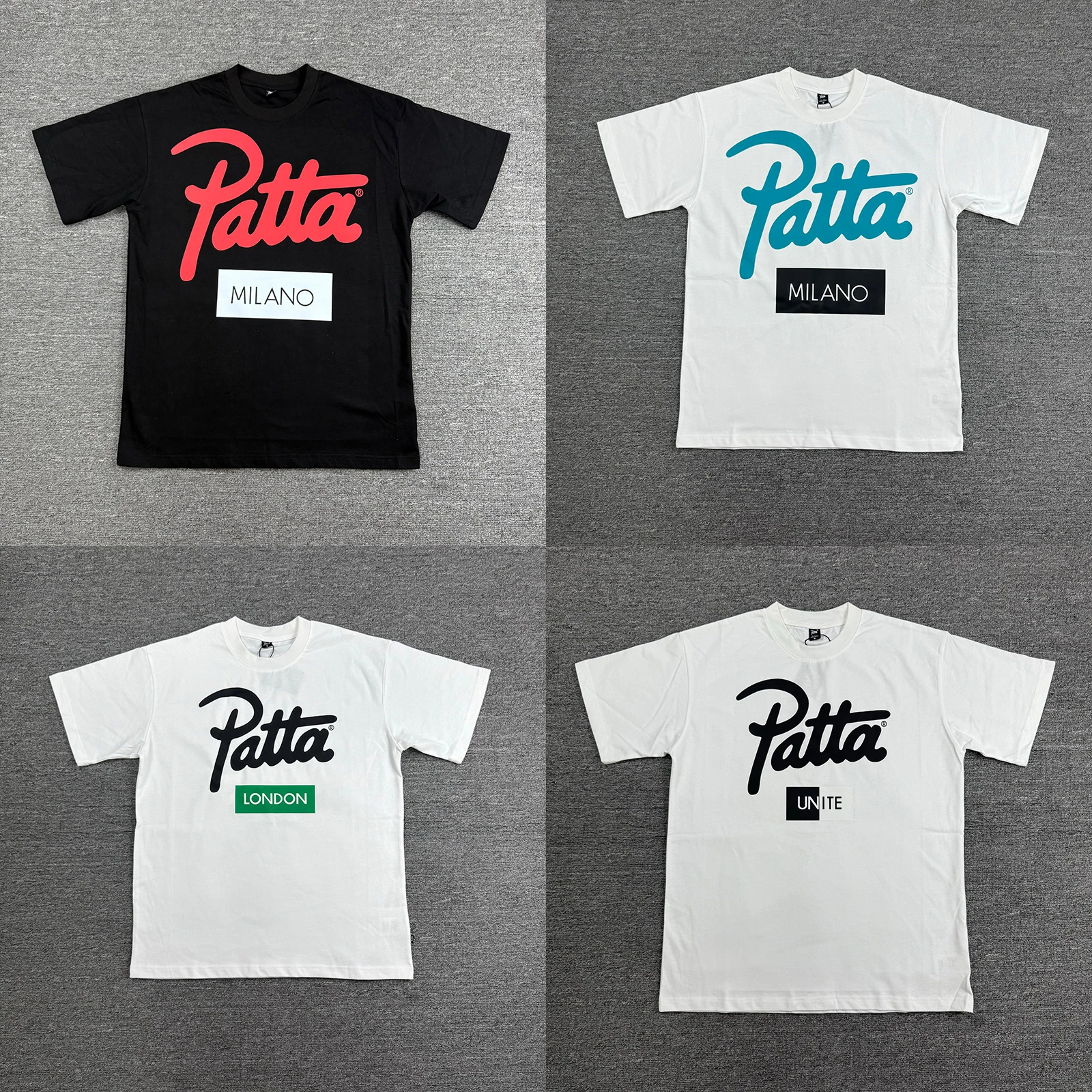 

25ss High Quality PATTA T Shirt Fashion Women Men Summer Style Vintage Classic Style Tee