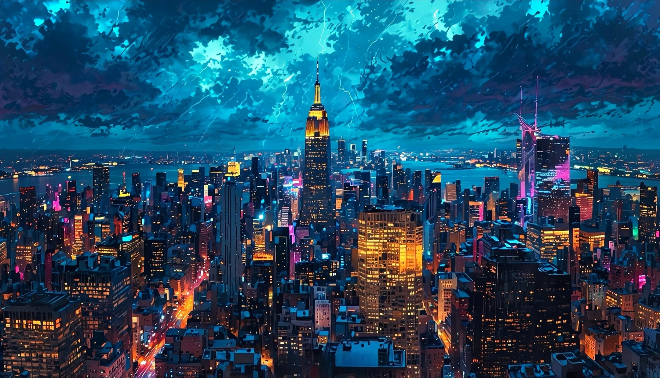 

500/1000/1200/2000 PCS Jigsaw Puzzles City Scenery Lightning Family Activity Games for Gameroom Bedroom Home Decor Gift