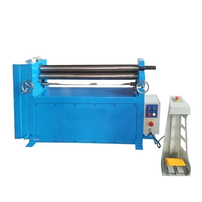 For stainless steel electric bending machine mechanical mini asymmetric three-roller sliding sheet metal bending machine