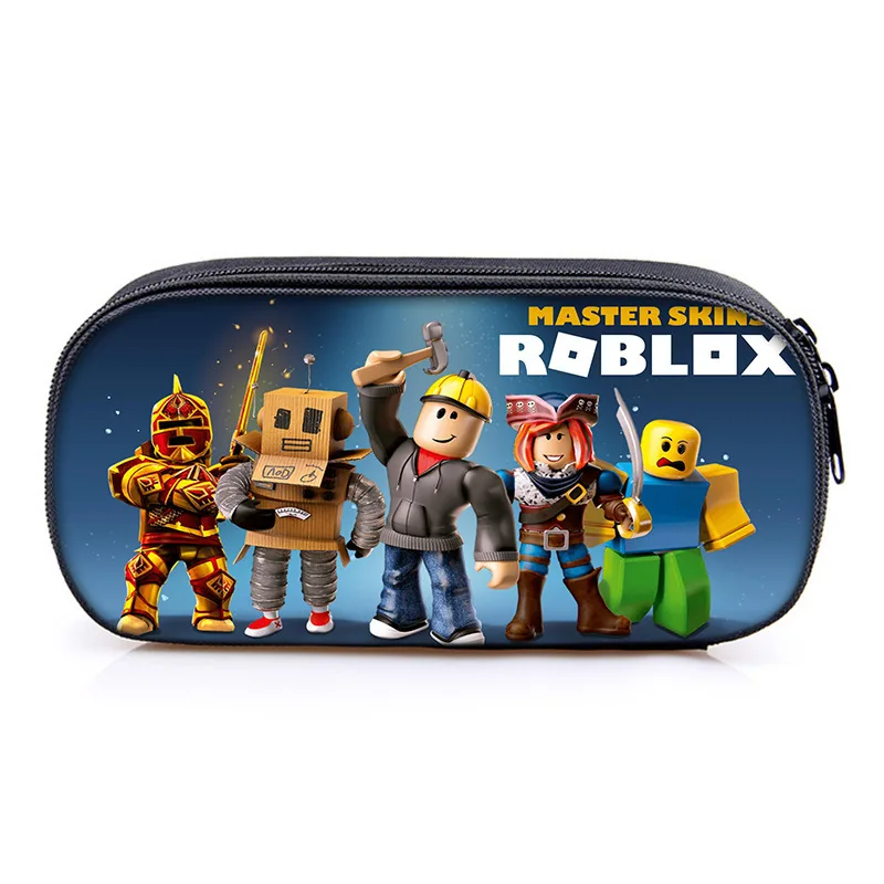 Roblox Anime Competitive Gaming Printed Pencil Case Compartment Pencil Case Stationery Storage Bag Creative Ins Christmas Gift