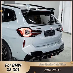 For BMW X3 G01 2018-2024+ Car Rear Spoiler Wing Trunk Lid Tail Wing Splitter Body Kits Accessories Gloss Black ABS Plastics