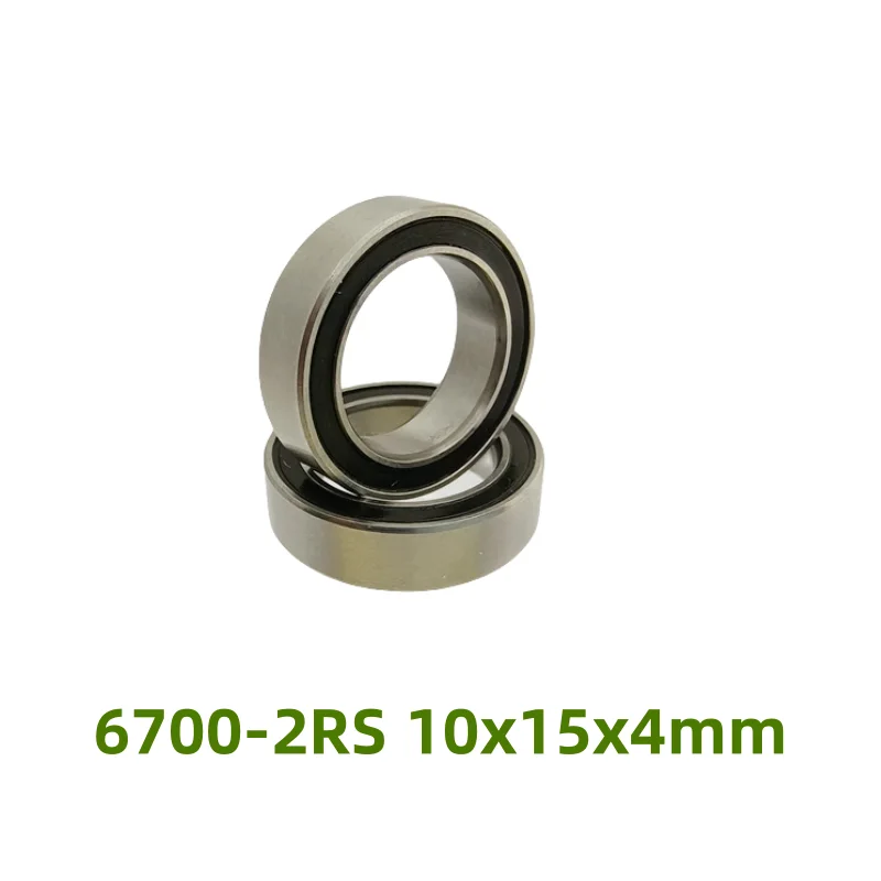 50pcs/100pcs 6700-2RS 10x15x4mm thin wall deep groove ball bearing 6700 6700RS 10*15*4 mm