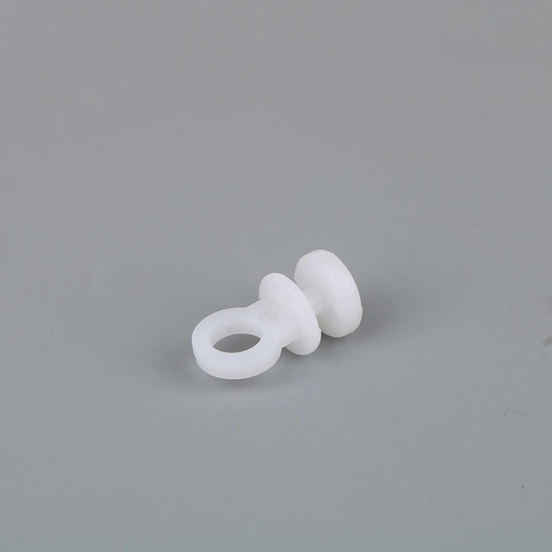 New 50PCS Curtain Rail White Accessories Plastic Curtain Track Gliders For Home Hanging Curtain Glider Hook Ring Rail