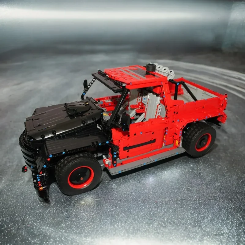 

2556 шт. P-модель-американский пикап MOC, строительные блоки, 324 шт., DIY, развивающая строительная игрушка, подарок для мальчиков и девочек127