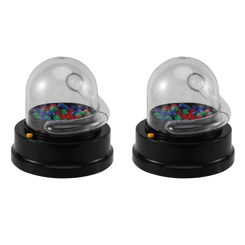 ELOS-2X Electric Lucky Lottery Toy Number Picking Machine Mini Lottery Games Shake Lucky Ball Board Game Party Games