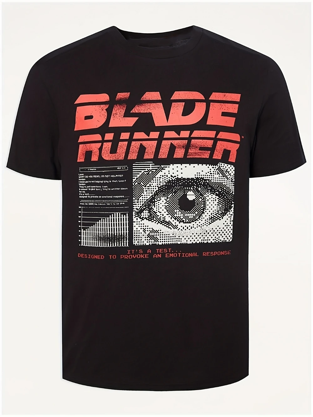 Men'S Blade Runner Movie Graphic T-Shirt Retro-Futuristic Eye Iconic Lettering Design 50% Breathable Short Sleeve Tee