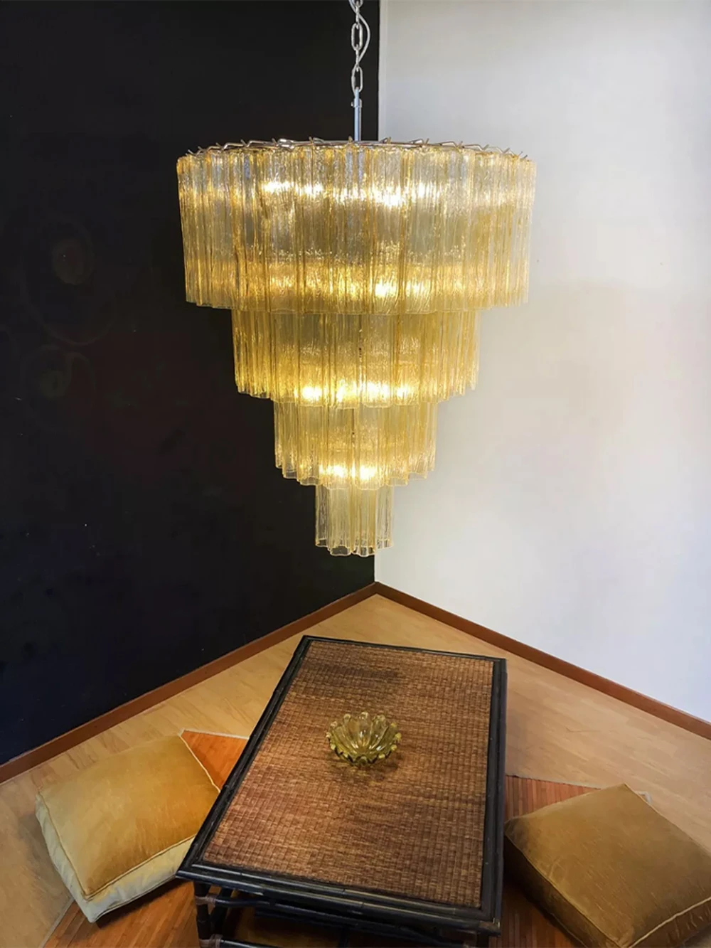 Golden Time Murano Series Home Deco Dimmable LED 2026 Chandelier Hanging Lamps Suspension Luminaire Lampen For Living Room
