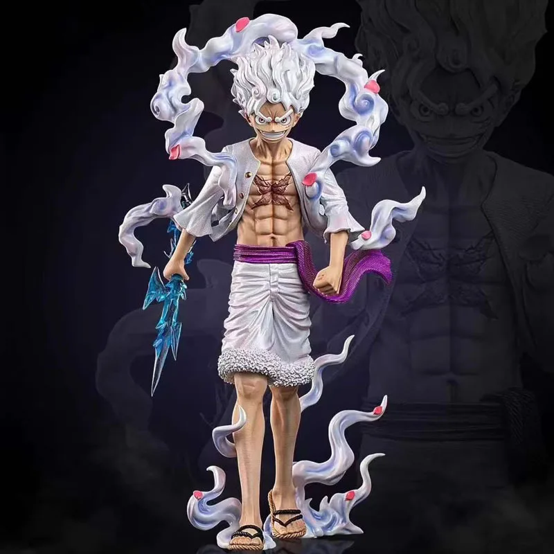 

23cm One Piece Anime Pop Monkey D Luffy Action Figure Anniversary Model Gear 5 Nika Luffy Pvc Statue Doll Collection Toys Gift