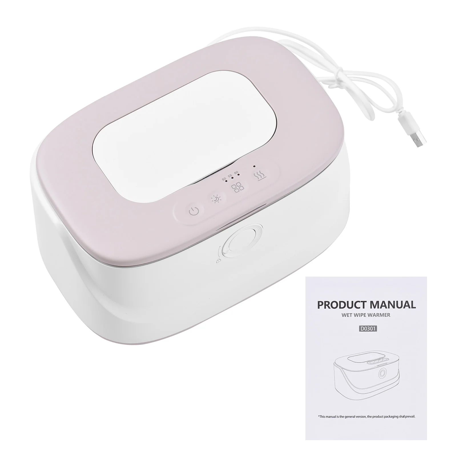 

USB-нагреватель для детских салфеток с 3 температурными режимами и ночником с 3 уровнями яркости, диспенсер для влажных салфеток с верхним нагревом