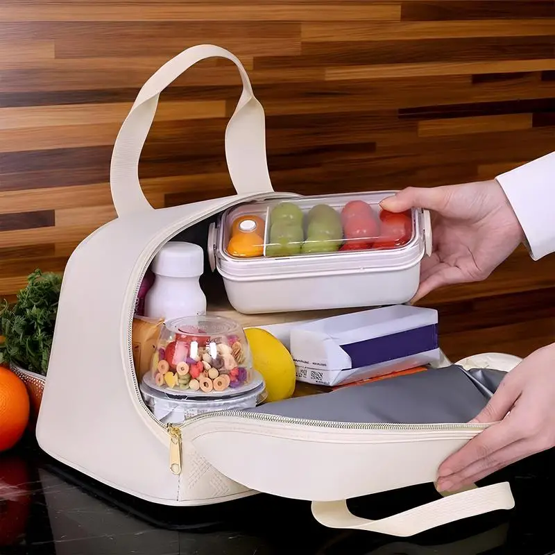 Insulated Lunch Bag Large Lunch Box Container Reusable Reusable Thermal Containers Soft Ergonomic Tote For Work Adults Girls
