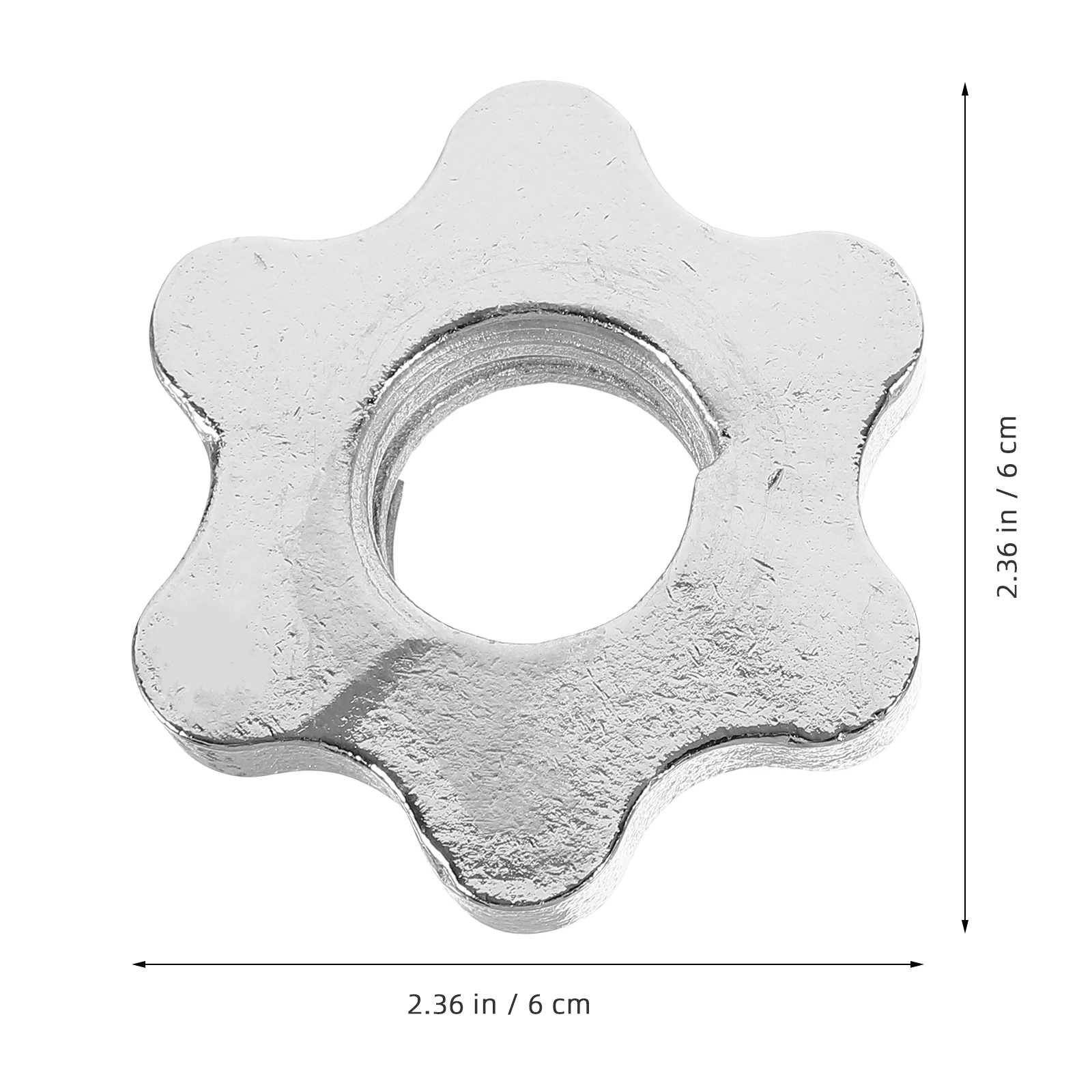 

2pcs Hex Nut Collars Anti-Slip Secure For Barbell Dumbbell Weight Lifting Chest Arm Exercise Stability