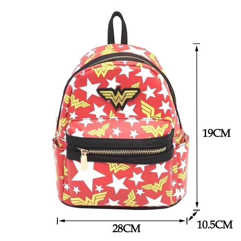 Ransel Disney The Avengers Infinity War Tas Wanita untuk Anak Perempuan Tas Sekolah Kulit PU Tas Sekolah Kartun Deadpool Kapten-Marvel