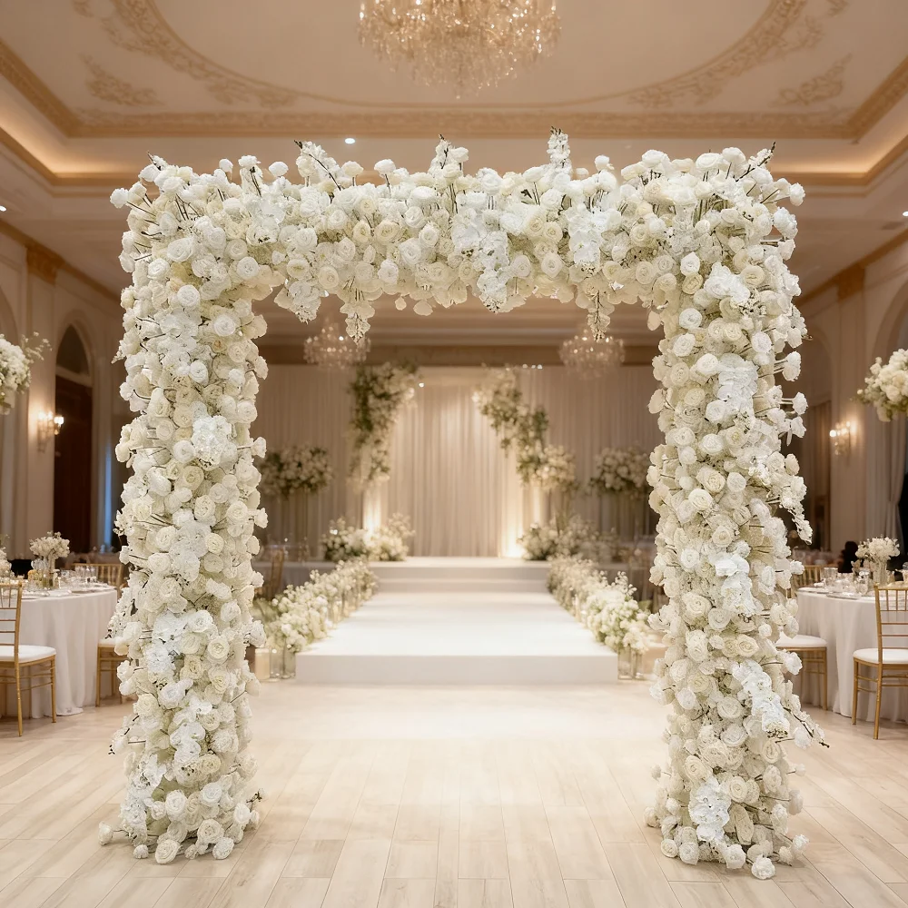 Artificial Realistic Hydrangea Arch For Wedding Birthday Party Banquet Decoration Custom Size Floor-to-ceiling 2 Foot Arch