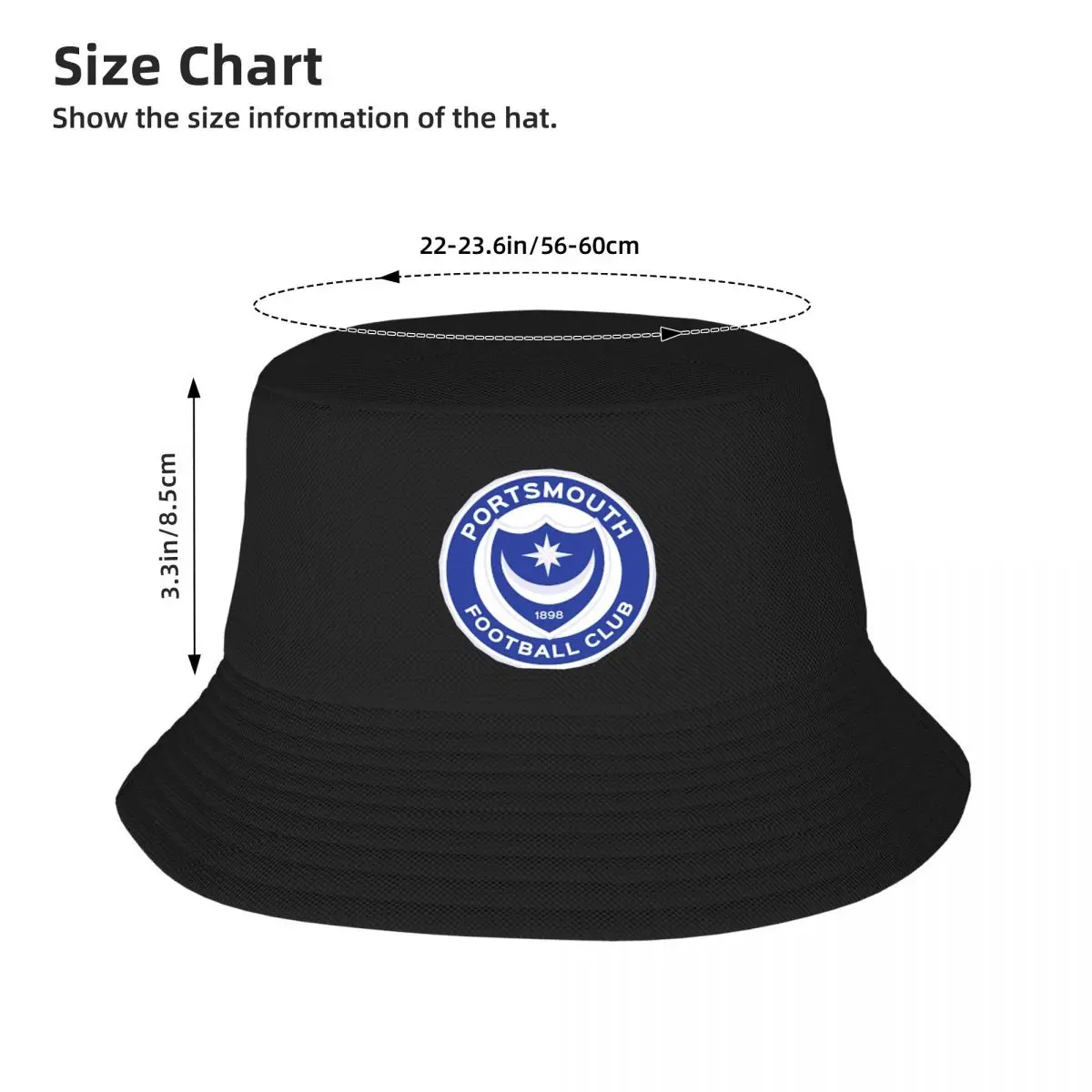 Portsmouth Fc Bucket Hats Panama Hat Children Bob Hats Autumn Fisherman Hats Summer Beach Fishing Unisex Caps