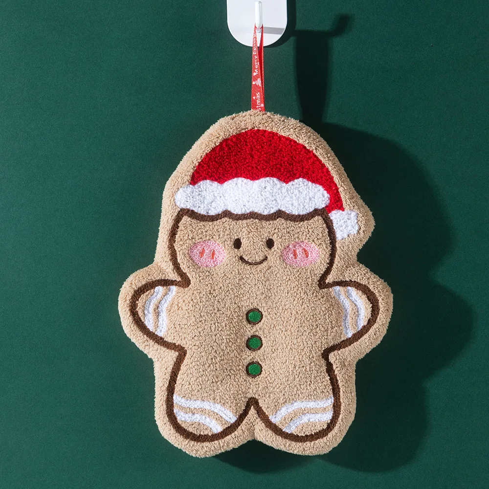

Cartoon Hand Towel Absorbent Christmas Hand Towel Kitchen Hand Towel Anti Hair Removal For Kitchen Furniture Cleaning Home