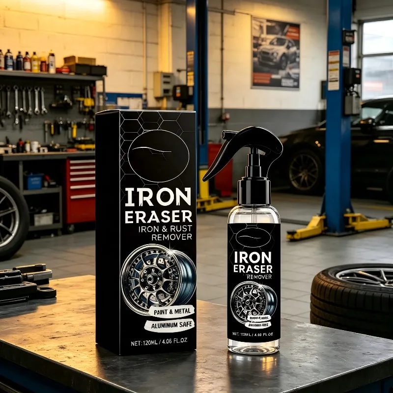 Neutral Rust Remover Spray 120ml for Car Wheels Paint Iron Eraser Chelation Cleaner Automotive Deruster