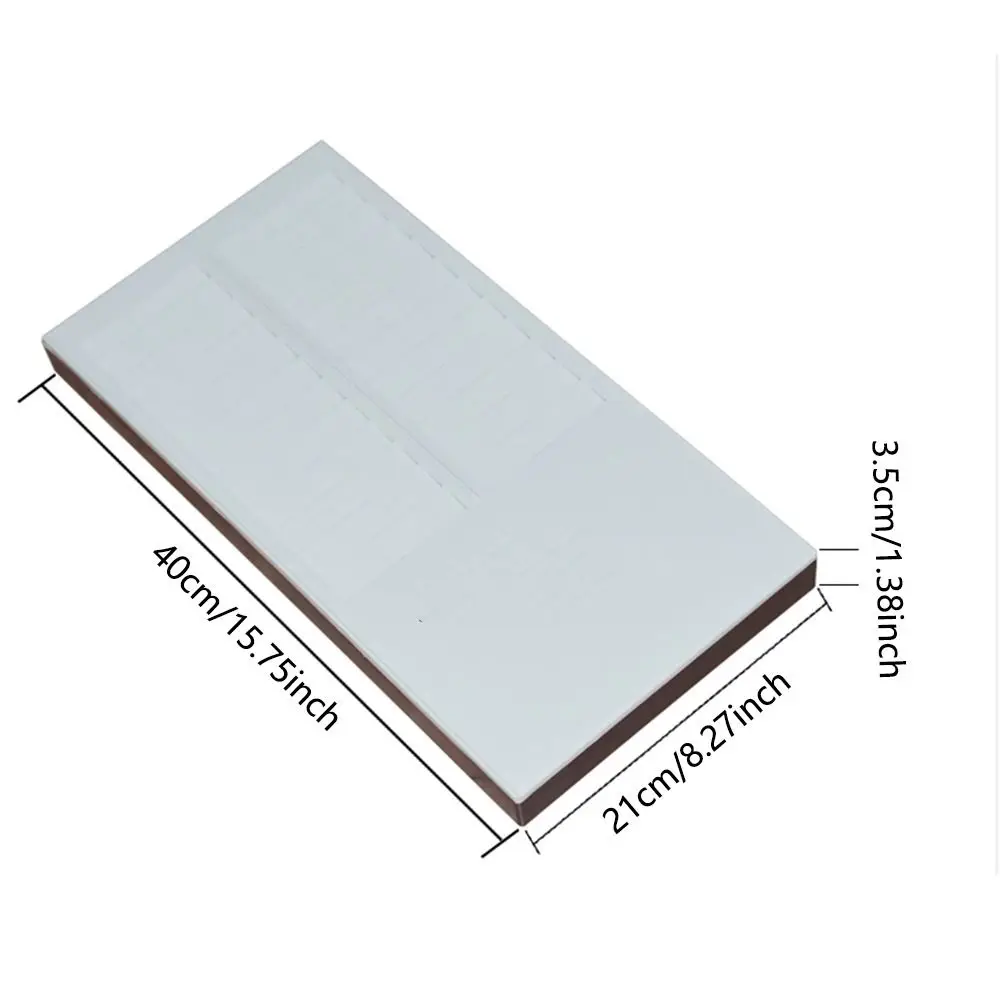 24 Slots Time Card Rack Plastic Wall Mounted Attendance Recorder Double Row Hanging Hole Time Card Organizer Holder Factories